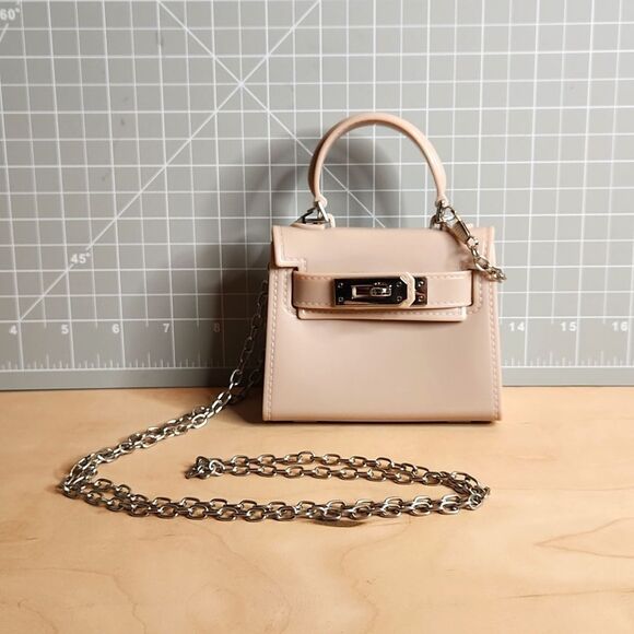 None Handbags - Kelly Belted Crossbody Bag Dusty Pink